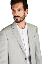 Mens Classic Slim Fit Blazer in linen and wool